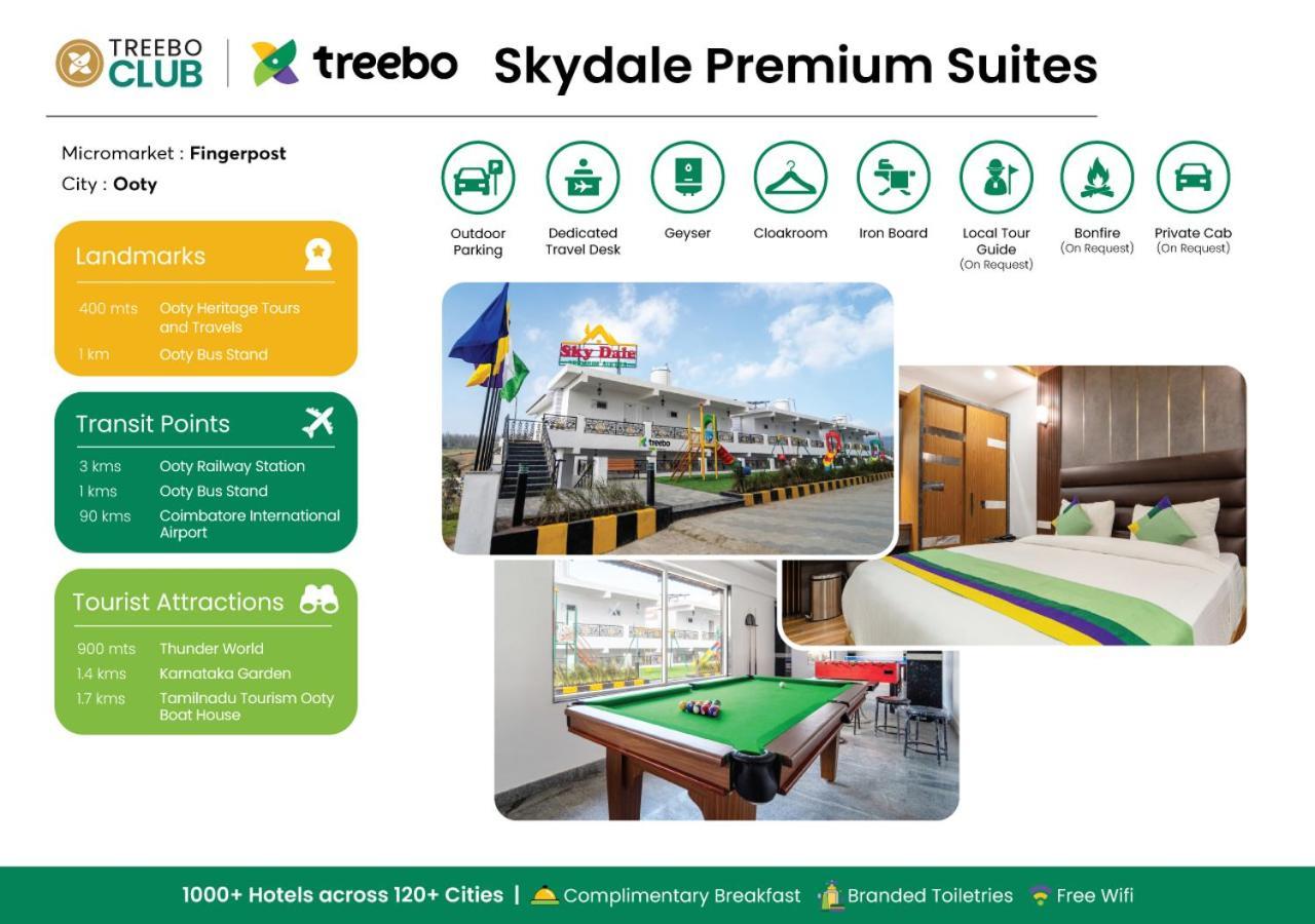 Treebo Skydale Premium Suites, 1500 Mtrs From Ooty Lake Eksteriør bilde